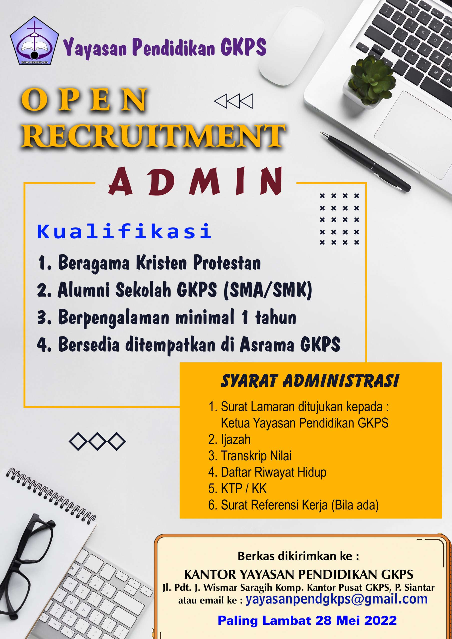 Pengumuman Penerimaan Pegawai Asrama Putra dan Putri